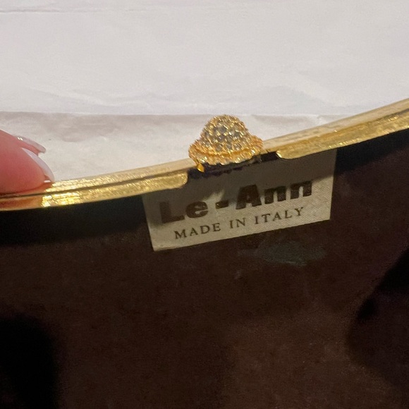 Vintage  Italy made Gold and Silver Metallic Clutch - Picture 15 of 16